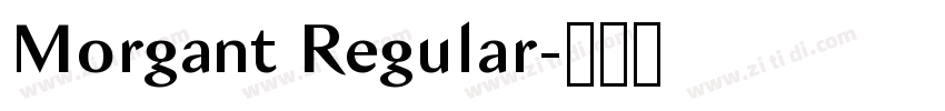 Morgant Regular字体转换